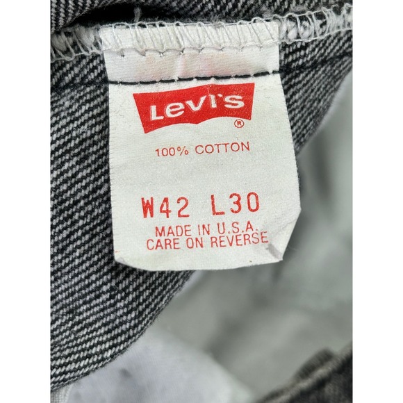 Vintage Levi's 540 Men's‎ 42 Jeans Black Denim Baggy Y2K Faded USA Relaxed - Picture 5 of 9